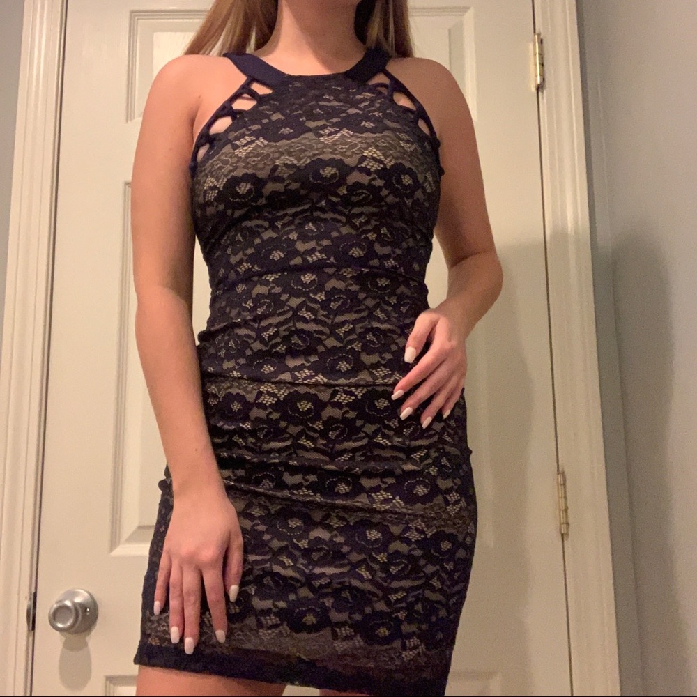 Navy Blue lace dress